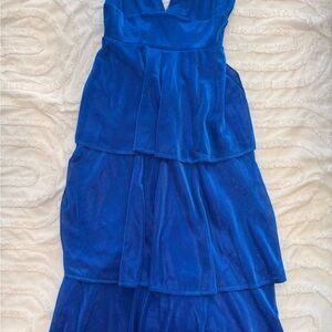 Lulu's Royal Blue Tiered Maxi Dress